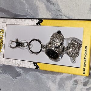 Peanuts Snoopy Clip On Keychain fob key chain  bag charm
